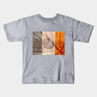 New York City Wood Flag Kids T-Shirt